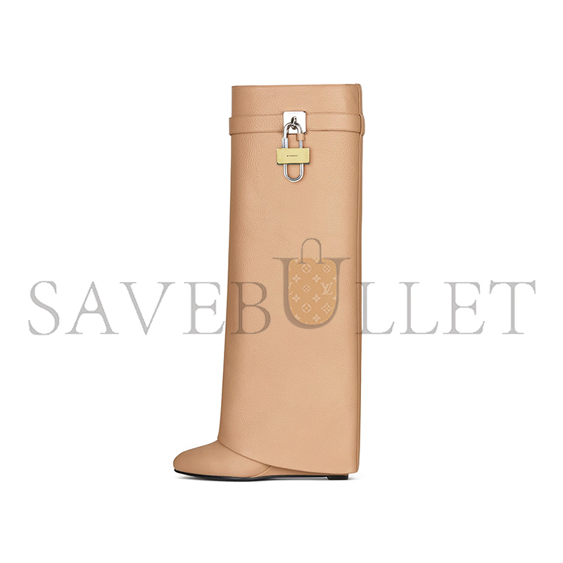 GIVENCHY SHARK LOCK BOOTS IN GRAINED LEATHER BE701KE16L-250 GIVENCHY SHARK LOCK BOOTS IN GRAINED LEATHER BE701KE16L-250